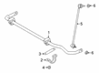 2020 Toyota GR Supra Sway Bar Bracket Diagram - 48827-WAA01