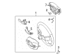 2009 Toyota Corolla Steering Column Cover Diagram - 45186-02100-E0