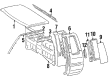 1984 Toyota Pickup Weather Strip Diagram - 62741-89101