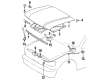 1992 Toyota Land Cruiser Lift Support Diagram - 53440-69015