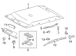 2005 Toyota Camry Sun Visor Diagram - 74310-AA280-A0