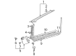 2000 Toyota Solara Weather Strip Diagram - 62311-06040