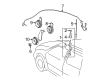 2002 Toyota Corolla Horn Diagram - 86520-08010