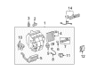 2007 Toyota Highlander A/C Expansion Valve Diagram - 88515-48070