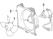 1989 Toyota Celica Fan Shroud Diagram - 16711-74020