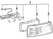 Toyota Supra Light Socket Diagram - 81555-14651