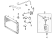 2001 Toyota 4Runner Coolant Reservoir Hose Diagram - 16261-62070