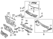 2014 Toyota Prius Dash Panels Diagram - 55101-12B60