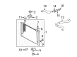 2007 Toyota Prius Radiator Support Diagram - 16506-21010