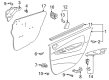 2002 Toyota Prius Weather Strip Diagram - 68173-47010