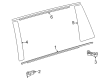 2022 Toyota Sienna Door Moldings Diagram - 75763-08010