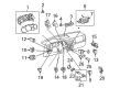 2009 Toyota Land Cruiser Dimmer Switch Diagram - 84140-0E041