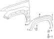 Toyota Tacoma Mud Flaps Diagram - PT345-35170