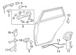 2023 Toyota Corolla Door Lock Actuator Diagram - 69050-12470