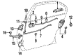 1997 Toyota Tercel Door Latch Assembly Diagram - 69050-16111