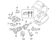 Toyota Steering Column Cover Diagram - 45286-42919-B0