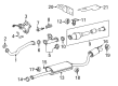 2015 Toyota Highlander Exhaust Hanger Diagram - 17572-0P090