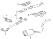 2007 Toyota Sienna Muffler Diagram - 17430-0P130