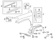 2017 Toyota Land Cruiser Wheelhouse Diagram - 53875-60160