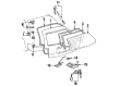 1995 Toyota Corolla Rear Door Striker Diagram - 69430-13010