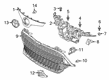 2019 Toyota Corolla Grille Diagram - 53112-12420