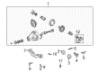 2003 Toyota Highlander Differential Mount Diagram - 41651-48030
