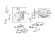 2003 Toyota Sienna Armrest Diagram - 72820-AE020-E1