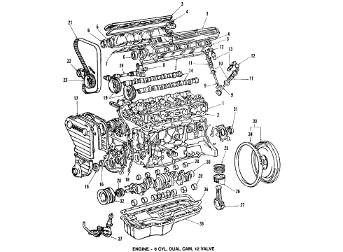 1984 Toyota Celica Shock Absorber Diagram for 12308-35010