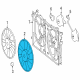 2023 Toyota Prius Prime Fan Blade Diagram - 16361-37090