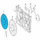 Toyota Prius AWD-e Fan Blade Diagram - 16361-37080