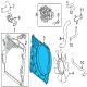 2023 Toyota Sequoia Fan Shroud Diagram - 16711-F4010