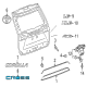 Toyota Corolla Cross Emblem Diagram - 75445-0A020