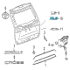 2023 Toyota Corolla Cross Emblem Diagram - 75444-0A100