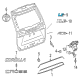 Toyota Corolla Cross Emblem Diagram - 75444-0A180