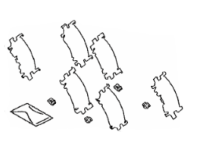 Toyota 04946-33090 SHIM Kit, Anti SQUEA