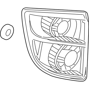 Toyota 81551-2B590 Lens & Body, Rear Combination Lamp, RH