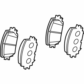 Toyota 04465-02570 Brake Pads, Front