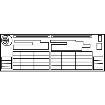 Toyota 42661-47B00 Tire Info Label