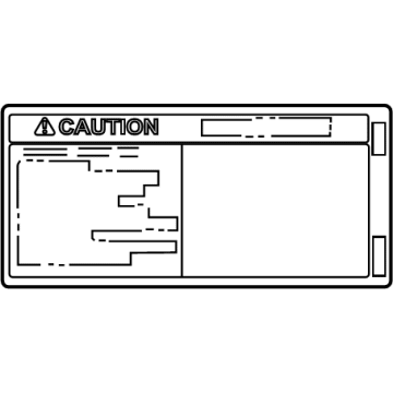 Toyota 42668-28090 Caution Label