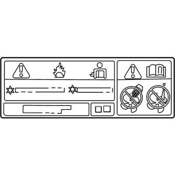 Toyota 88723-16150 A/C Label