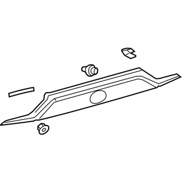 Toyota 76801-42904 Finish Panel, Rear Upper