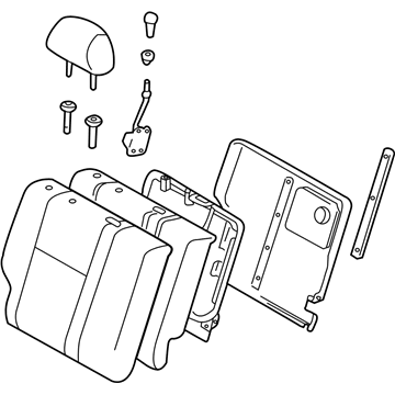 Toyota 71480-01190-B8 Back Assembly, Rear Seat, RH