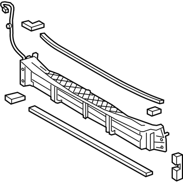 Toyota 53019-47011 Radiator Shutter Assembly