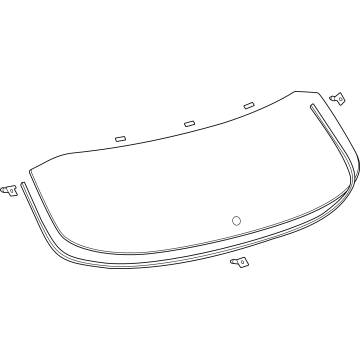 Toyota 68105-0E120 Glass Sub-Assembly, Back