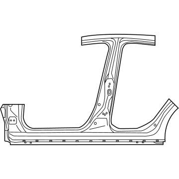 Toyota 61311-WB002 Center Pillar & Rocker, Rear Passenger Side