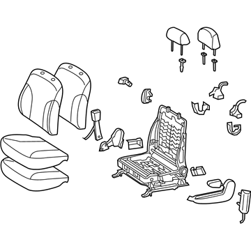 Toyota 71200-52U90-B3 Seat Assembly, Front Driver Side