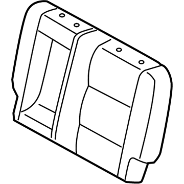 Toyota 71078-0C110-B6 Rear Seat Back Cover, Left (For Separate Type)