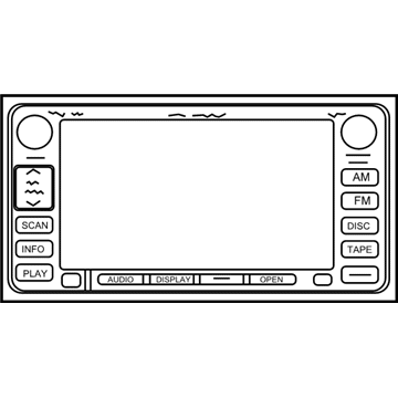 Toyota 86120-35241 Display Unit