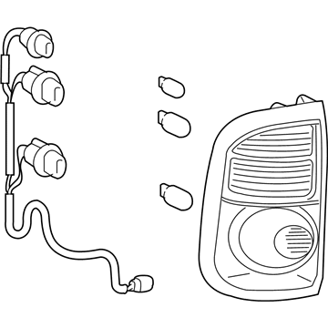 Toyota 81550-0C040 Lamp Assy, Rear Combination, RH