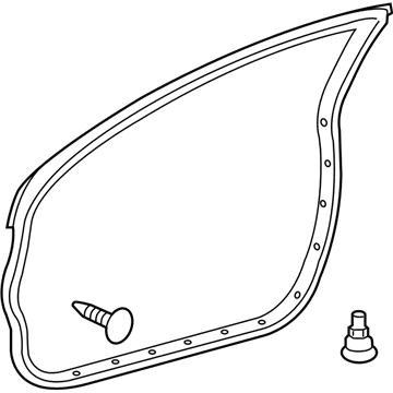 Toyota 67862-74010 WEATHERSTRIP, Front Door